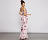 Dana Floral Stylish Chiffon Tie-Front Dress InsStreet